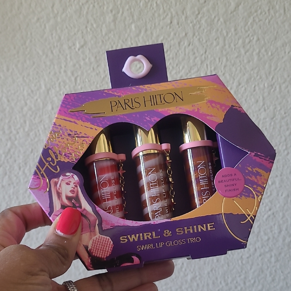 Paris Hilton Swirl & Shine Lip Gloss Trio